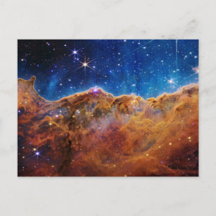 Cartão Postal Falésias Cósmicas na Nebulosa Carina pelo JWT