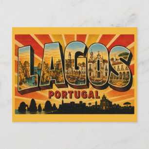 Cartão Postal Falésias Costeiras de Lagos Portugal