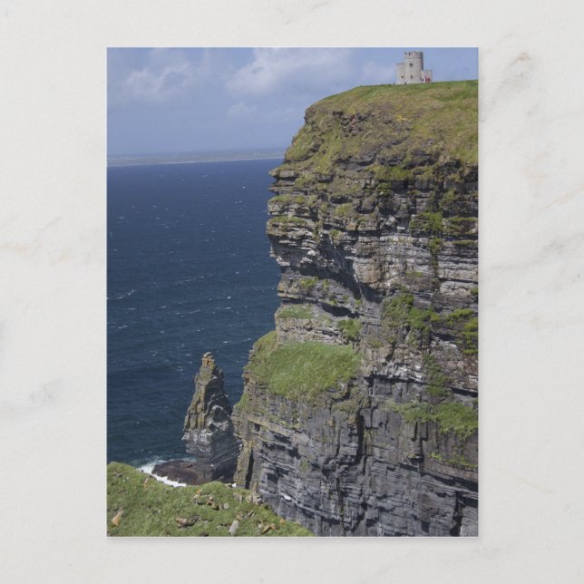 Cartão Postal Falésias de Moher e Torre de O'Brien (Frente)