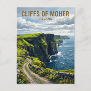 Cartão Postal Falésias de Moher Irlanda