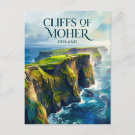 Cartão Postal Falésias de Moher Irlanda