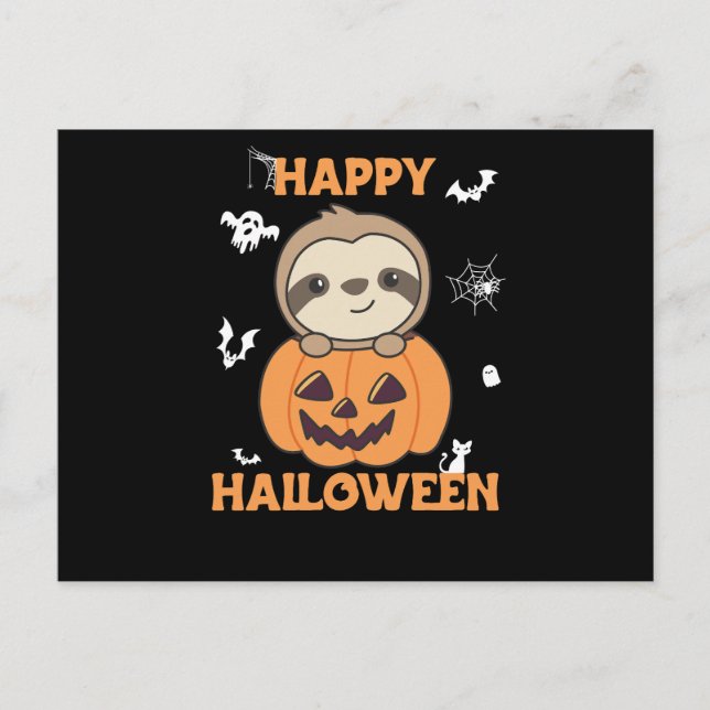 Cartão Postal Falhas Em Pumpkin Em Suas Lúteras Para O Halloween (Frente)