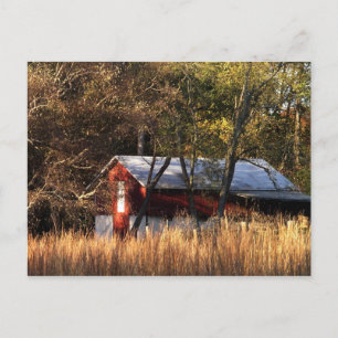 Cartão Postal Fall Barn em Maryland Central