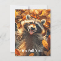 Fall Bobo Raccoon personalizável
