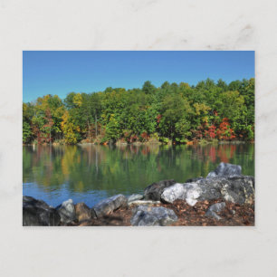 Cartão Postal Fall Foliage em Lake James, Carolina do Norte