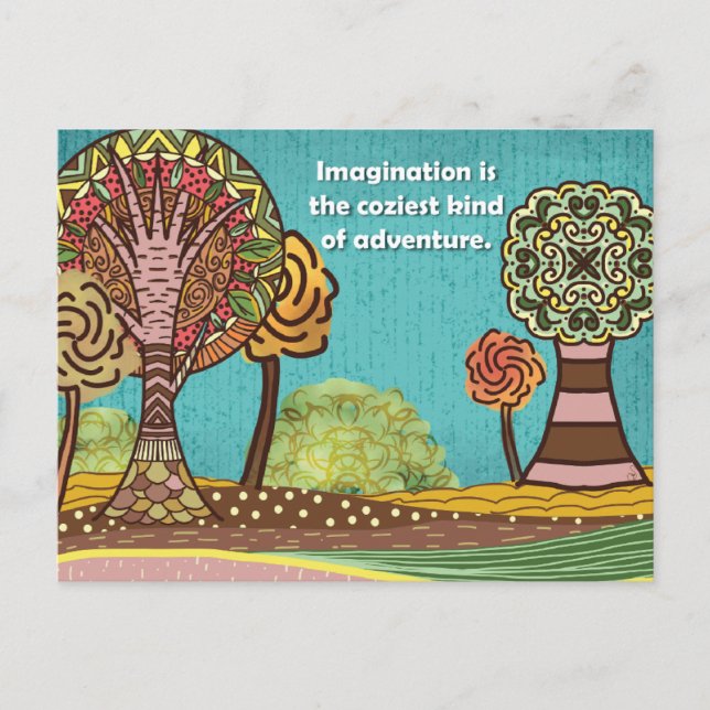 Cartão Postal Fall Snail Mail Postcard Set | Hand-Drawn Autumn D (Frente)