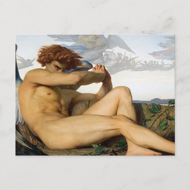 Cartão Postal Fallen Angel Alexandre Cabanel Original (Frente)