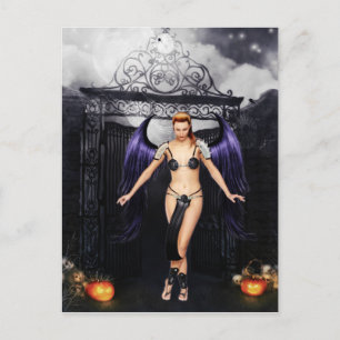Cartão Postal Fallen Angel Halloween