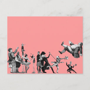Cartão Postal Falling Circus