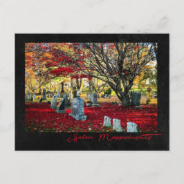 Cartão Postal Falling Leaves em Salem, Massachusetts