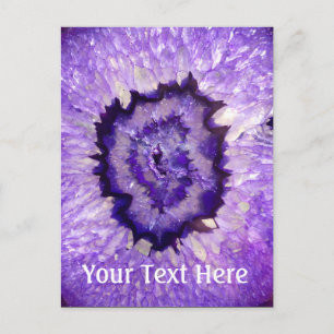 Cartão Postal Falln Purple Agate Geode