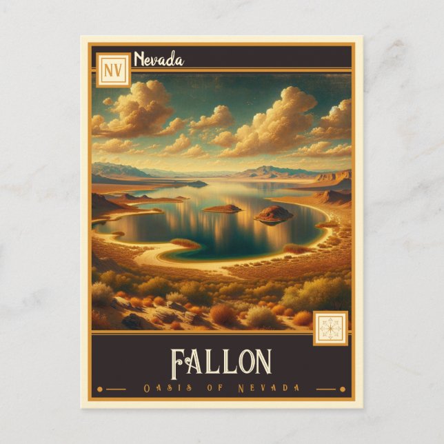 Cartão Postal Fallon, Nevada | Vintage (Frente)