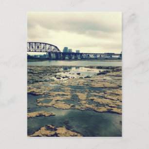 Cartão Postal Falls of Ohio Fossil Beds em Dusk