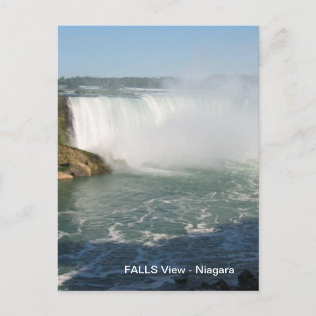 Cartão Postal Falls View : Niagara EUA Canadá (Frente)