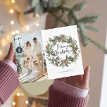 Cartão Postal Família de fotos | Pinheiros de Natal Feliz<br><div class="desc">Família de fotos | Pinheiros de Natal Feliz</div>