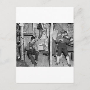 Cartão Postal Família de Rabecas de Iron River, década de 1930