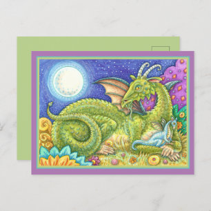CARTÃO POSTAL FAMÍLIA DRAGON DA PRÓXIMA GERAÇÃO, FANTASIA QUÍMIC