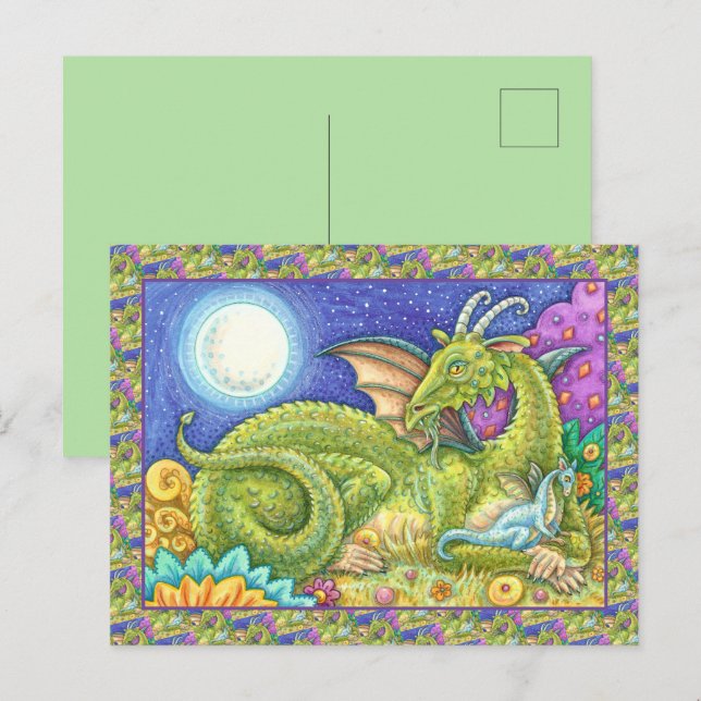 CARTÃO POSTAL FAMÍLIA DRAGON DA PRÓXIMA GERAÇÃO, FANTASIA QUÍMIC (Frente/Verso)