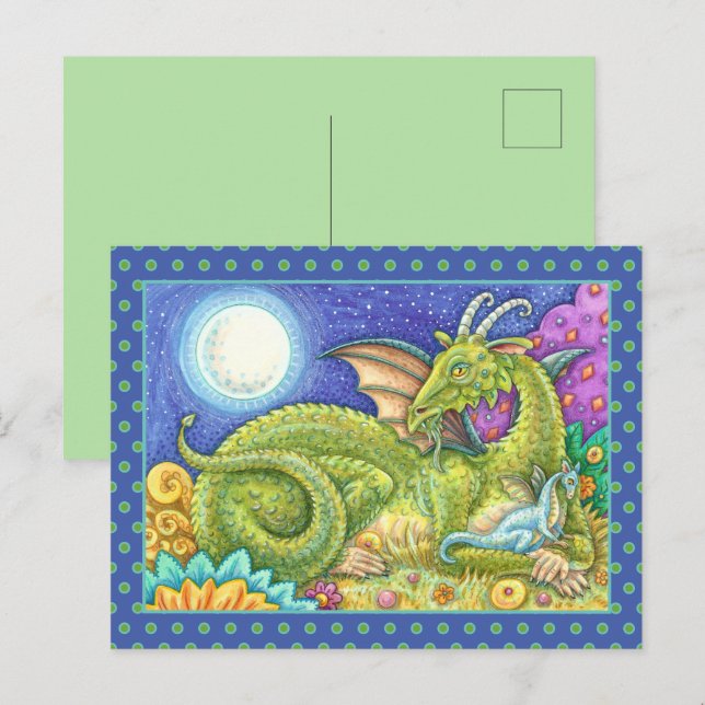 CARTÃO POSTAL FAMÍLIA DRAGON DA PRÓXIMA GERAÇÃO, FANTASIA QUÍMIC (Frente/Verso)