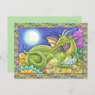 CARTÃO POSTAL FAMÍLIA DRAGON DA PRÓXIMA GERAÇÃO, FANTASIA QUÍMIC