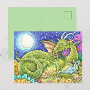 CARTÃO POSTAL FAMÍLIA DRAGON DA PRÓXIMA GERAÇÃO, FANTASIA QUÍMIC