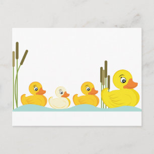 Cartão Postal Família Ducky