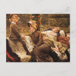 Cartão Postal Família Garden Bench Fine art