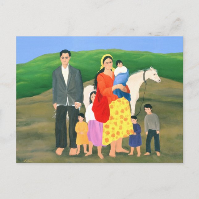 Cartão Postal Família Gipsy 1986 (Frente)