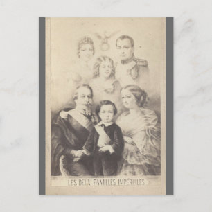 Cartão Postal Família imperial Bonaparte da França #001F