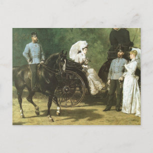 Cartão Postal Família real de Áustria que inclui a imperatriz