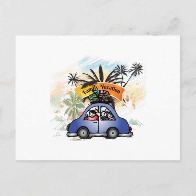 Cartão Postal Family Vacation Making Memories Together - Family  (Frente)