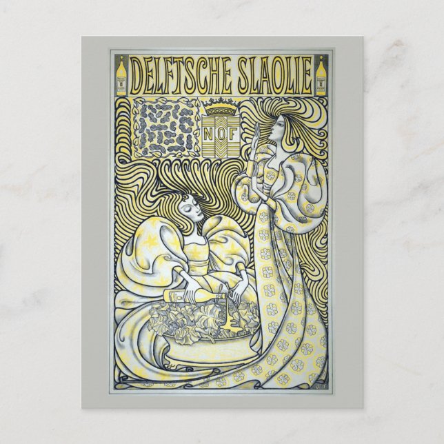 Cartão Postal Famoso Art Nouveau Holandês (Frente)