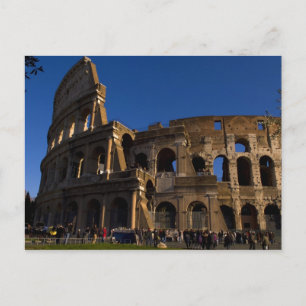 Cartão Postal Famoso Coliseu em Roma Itália Marco