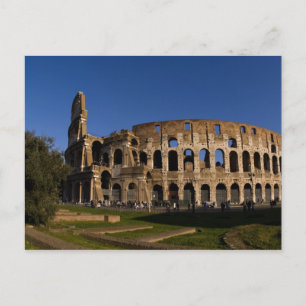 Cartão Postal Famoso Coliseu em Roma Itália Marco 2
