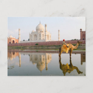 Cartão Postal Famoso templo Taj Mahal mundial local de sepultame