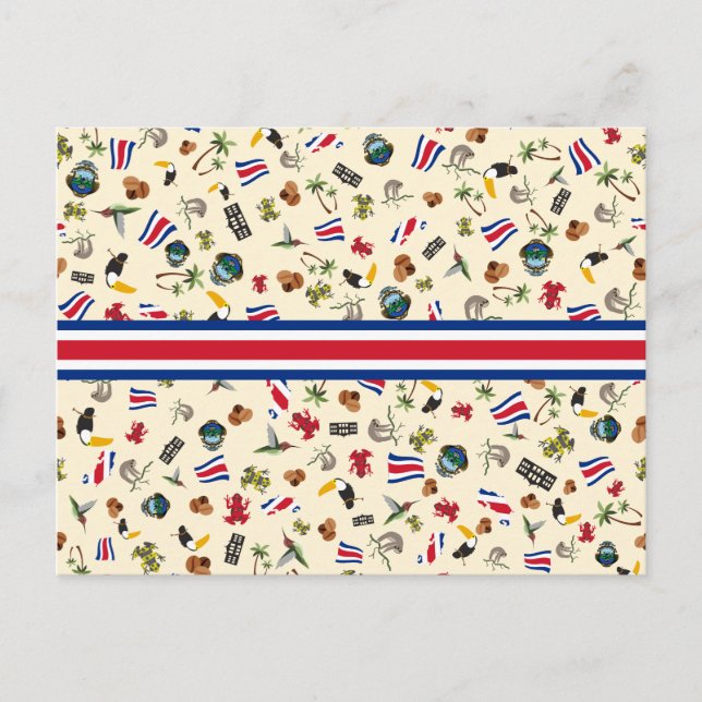 Cartão Postal Famosos artigos da Costa Rica - saudações da selva (Frente)