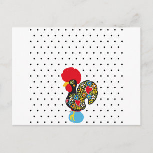 Cartão Postal Famous Rooster of Barcelos Nr 06 - Bolinhas