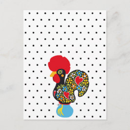 Cartão Postal Famous Rooster of Barcelos Nr 06 - Bolinhas