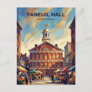 Cartão Postal Faneuil Hall Massachusetts
