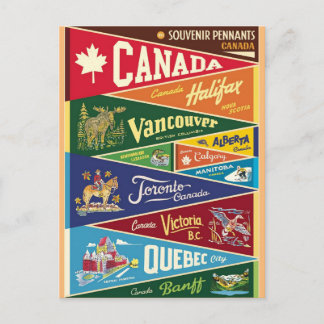 Cartão Postal Fanion do Canadá