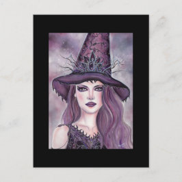 Cartão Postal Fantasia da bruxa Contessa Halloween De Renee Lavo