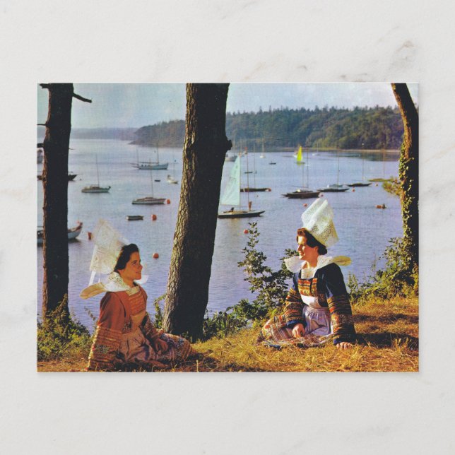 Cartão Postal fantasia tradicional bretã (Frente)