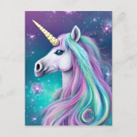 Fantasia Unicórnio com Cabelo Azul e Rosa
