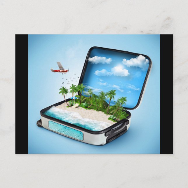 Cartão Postal fantasia viagem (Frente)