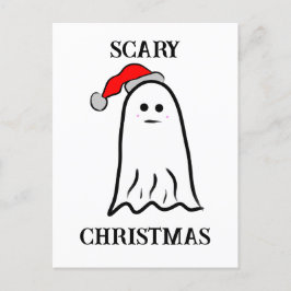 Cartão Postal Fantasma com Santa Hat