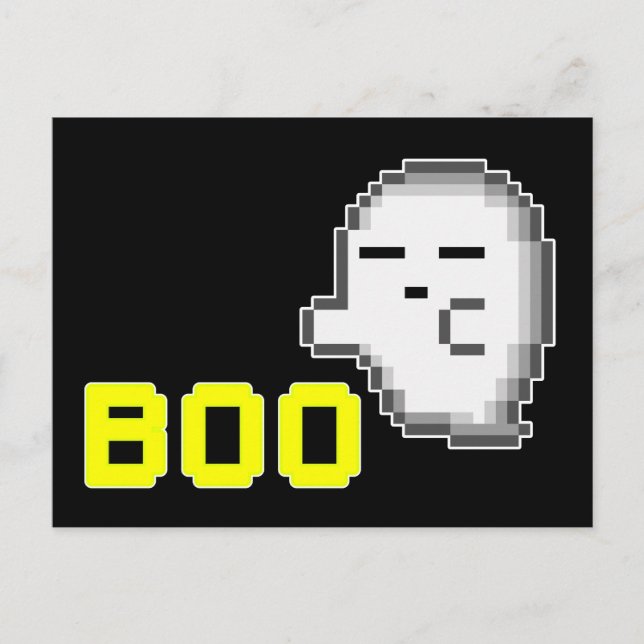 CARTÃO POSTAL FANTASMA DE HALLOWEEN - BUU (Frente)