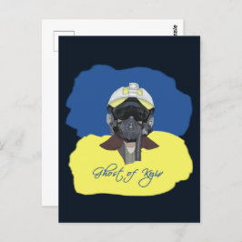 Cartão Postal Fantasma de Kiev. Piloto defensor de Kiev.