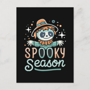 Cartão Postal fantasma engraçado com chapéus, estação assustador