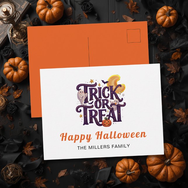 Cartão Postal Fantasmas Caprichosos Halloween (Criador carregado)