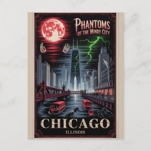 Cartão Postal Fantasmas da Cidade Ventosa Viagem de terror em Ch